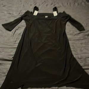 MSK rhinestone open shoulder midi dress. Size 12